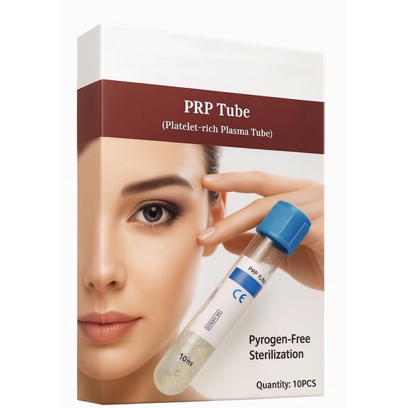 10pcs 10ML Bottom Negative Pressure Plastic Platelet Plasma Kit ACD Solution A & Gel Serum