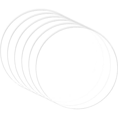 10pcs 10PCS 4 Inch Clear Acrylic Sheet Round Circle Dis Acrylic Sheet for Decoration Office Sign Coasters and Other DIY Project 3mm Thick