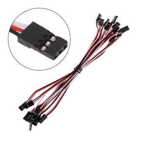 10pcs 10cm Quadcopter Extension Servo Lead Futaba JR Male To Male Wire Cable RC