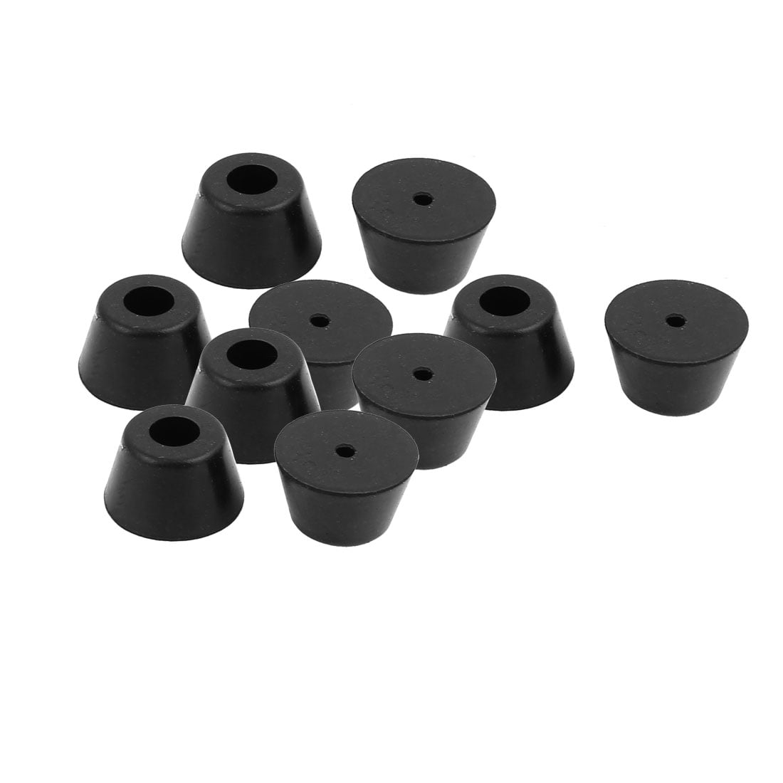 10pcs 10mm Dia Hole Rubber Cover Furniture Chair Table Feet End Leg