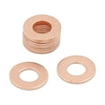 thumbnail image 1 of 10pcs 10mm Inner Diameter Copper Washers Flat Sealing Gaskets Ring for Cars, 1 of 5