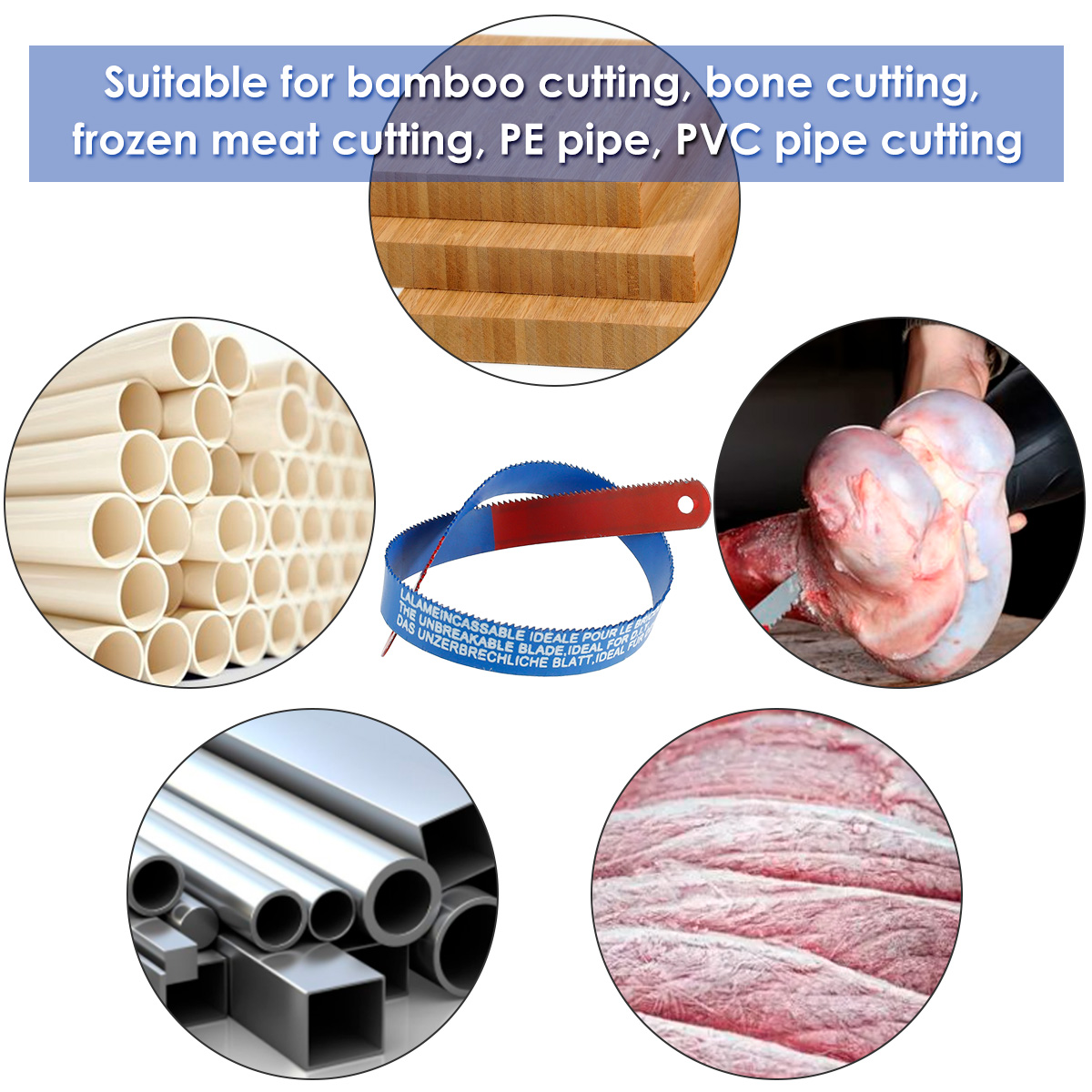 10pcs 11.8 Inch Hacksaw Blades Set M35 Steel Replacement Jig Saw Blade