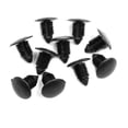 10pcs 11mm Hole Black Plastic Rivet Auto Car Fender Bumper Panel Clips