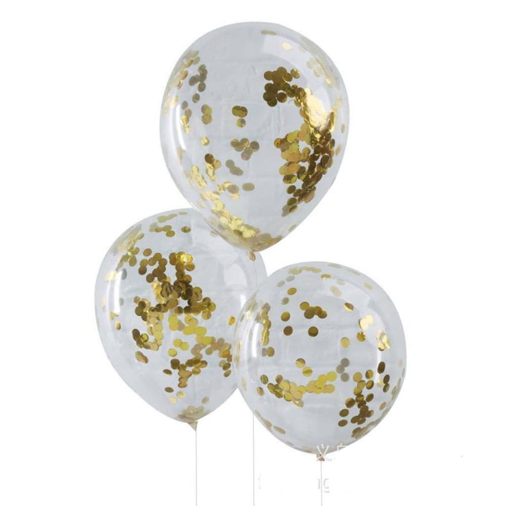 10pcs 12" Confetti Balloon, Romantic Wedding Decoration Sequin Clear