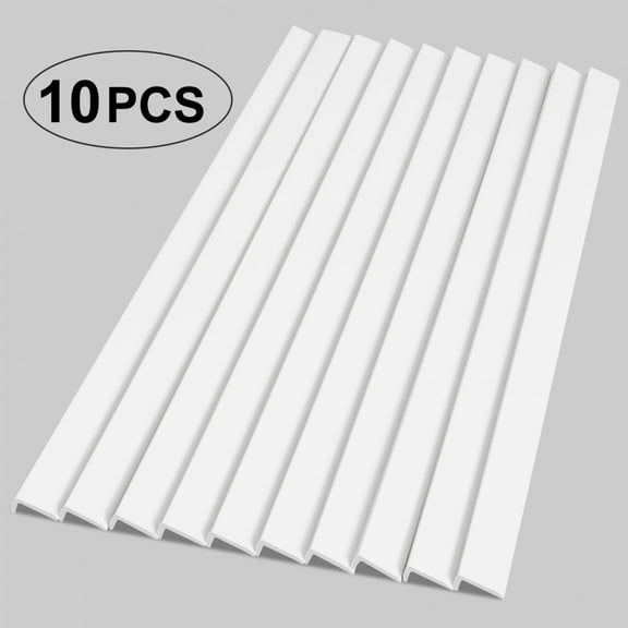 10pcs 12 Inch Peel And Stick Aluminum Tile Trim Metal L-shaped Protective Wall Corner Strip Decorative Kitchen Backsplash Trim