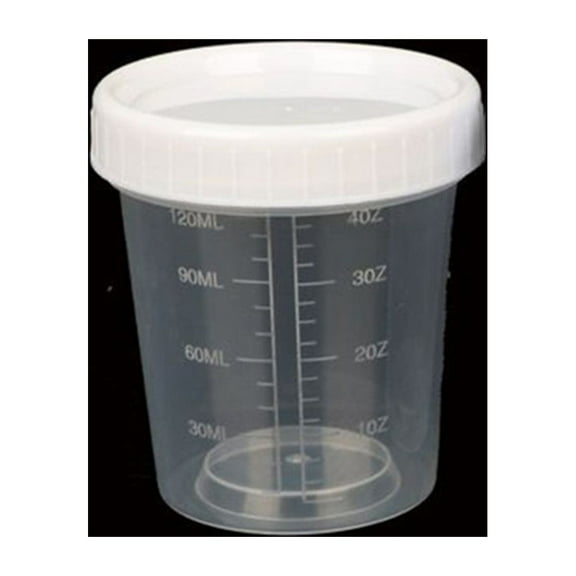 10pcs 120ml Plastic Measuring Cups with Lids for Kitchen and Laboratory Use