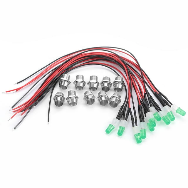 10pcs 12V 8mm Pre wired Constant LED Light Emitting Diode Ultra Bright