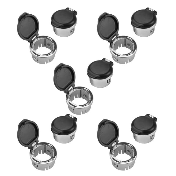 10pcs 12V Power Outlet Plug Dash Cap Cover for 2007-2013 Chevrolet Silverado Sierra Tahoe 20983936 25793816