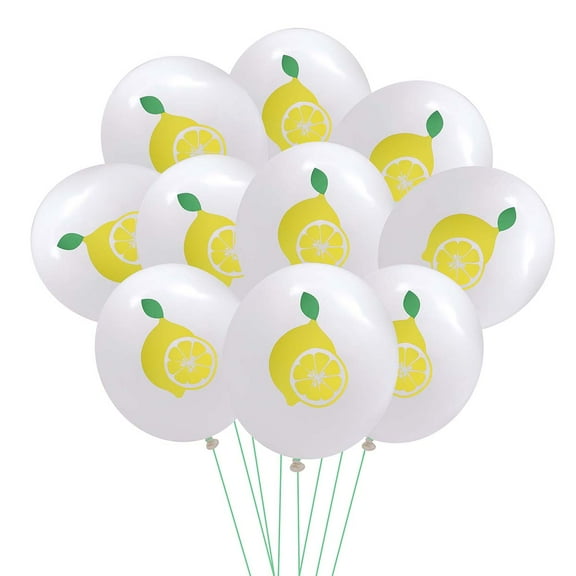 10pcs 12inch Lemon Pattern Latex Balloons Lovely Balloons Home Decor for Party Birthday Festival