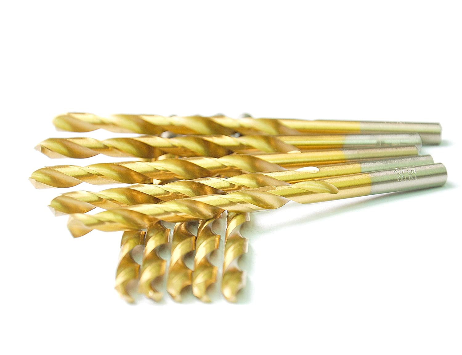 Set 20 Punte Da Trapano In Titanio HSS Drillforce 13/64", Per Metallo E Legno, Punte Al Titanio