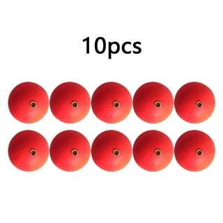 MyBeauty 12Pcs Fishing Float Classic Anti-corrosion Red White Assortment Floats  Bobbers for Fishing Red White 