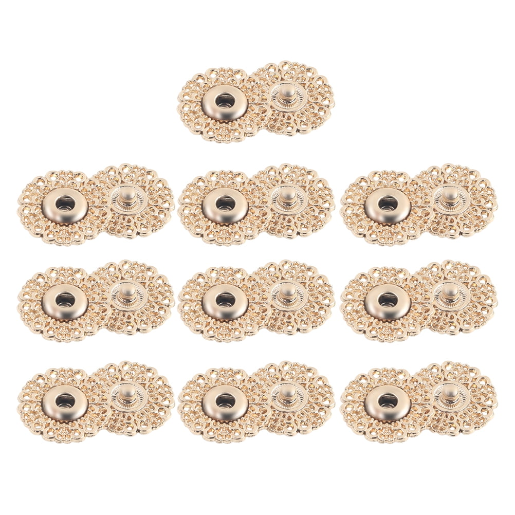 5 Pcs Metal Decorative Buttons – 20mm White Round Marble Grain For Coats, Sweaters & DIY Sewing