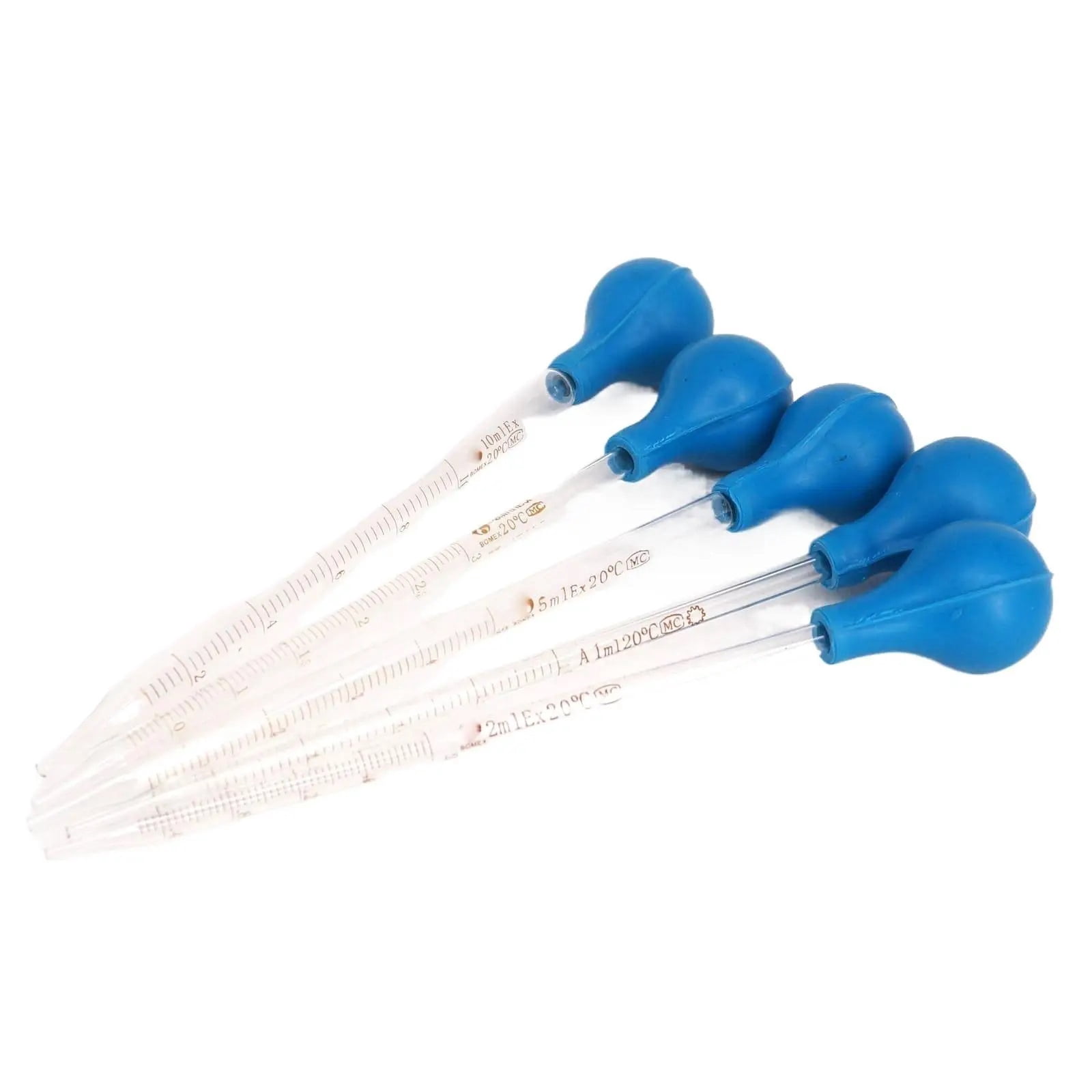 10pcs 1ml 2ml 3ml 5ml 10ml s Graduated Pipette With Rubber Bulb Lab ...