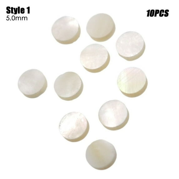 10pcs 2/3/4/5/6*2mm Parts for Ukulele Acoustic Abalone Dots Abalone Inlay Dots Pearl Shell Dots Punctuation Point 5MM STYLE1