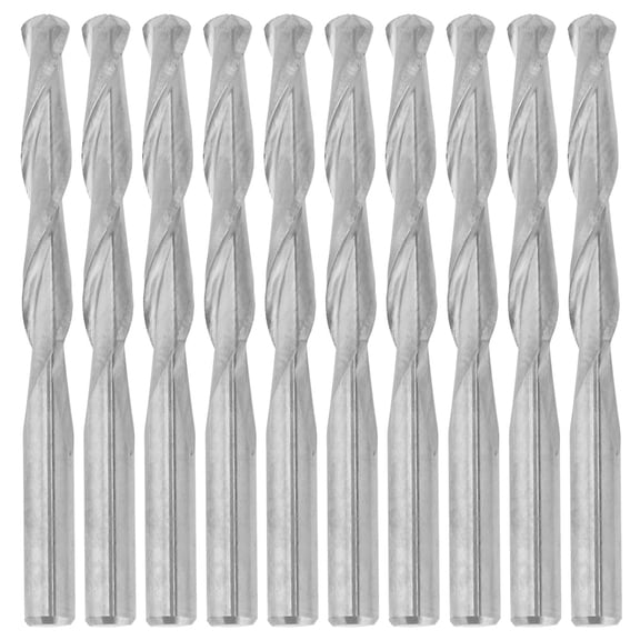 10pcs 2 Flute Spiral Router Bit for Wood CNC End Mill Tungsten Milling Cutter 3.175*22mm