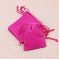 thumbnail image 1 of 10pcs 2 Sizes Packing Drawstring Velvet Pouch Sachet Gift Bag For Jewelry Wedding Things Party Bead Container Storage Wholesale Rose Red Approx 7x9cm, 1 of 6