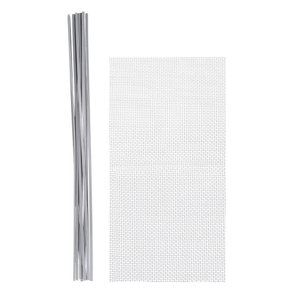 Uxcell 10Pcs 20" Plastic Welding Rods Welding Sticks with Stainless Steel Mesh for Repairing Plastic Bumpers Kayaks Grey