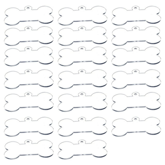 10pcs/20ps Christmas Dog Bone Sublimation Blank Pendant Candy Garland