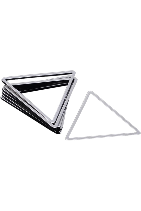 10pcs 23mm Stainless Steel Triangle Links Pendant Metal Linking Charm Geometric Pendant Filigree Links Hollow Charm for Bracelet Necklace Earrings Making 10pcs