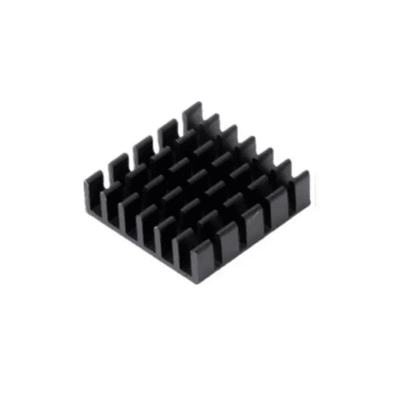 Lot of 10 Aluminum Heat Sink Coolers 25 x 25 x 5mm, Small CPU IC Chip Heatsinks for Electronics Cooling and Thermal Management