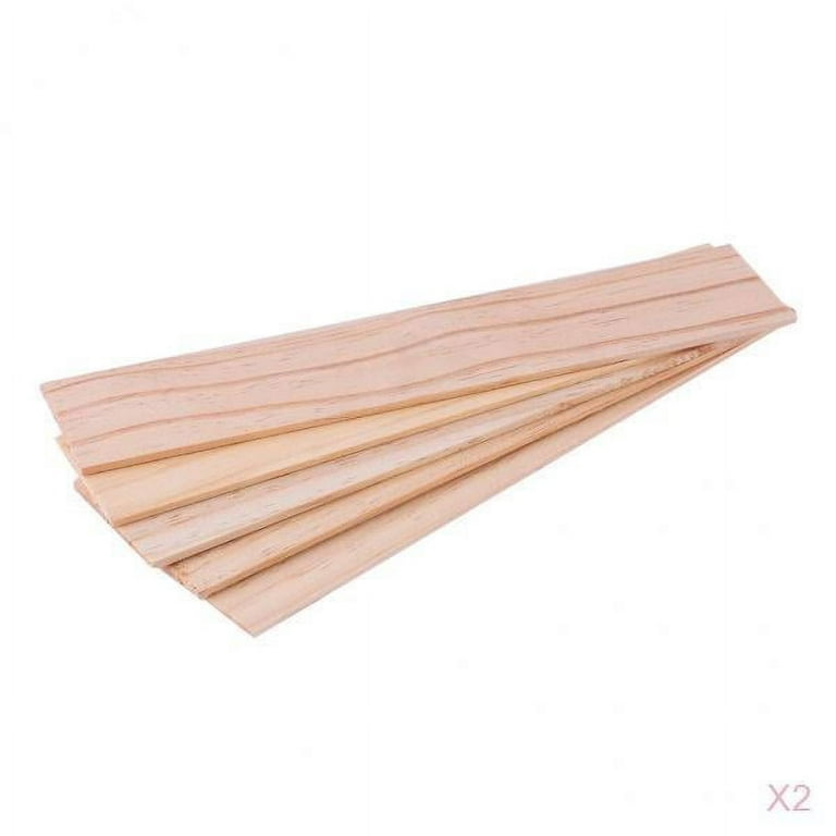 10pcs 250mm Long Wood Strips for DIY Crafts Aircraft Boat Ship, Size: 250 x 50 x 3mm, Brown