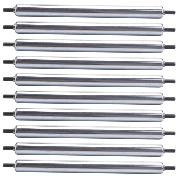 10pcs 25mm x 300mm Carboon Steel Assembly Line Conveyor Roller,10 x Conveyor Roller,Silver