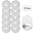 10pcs 28mm Rotary Cutter Blades For Fabric, Quilting Supplies, Sewing ...