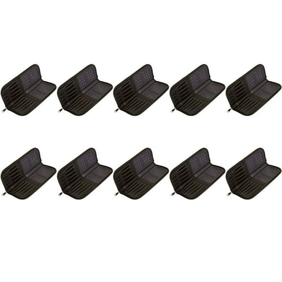 10pcs 29cm Artist Paint Brush Holder Zippered Brush Case for Oil Acrylic Watercolor Brush Breathable Painting Kit