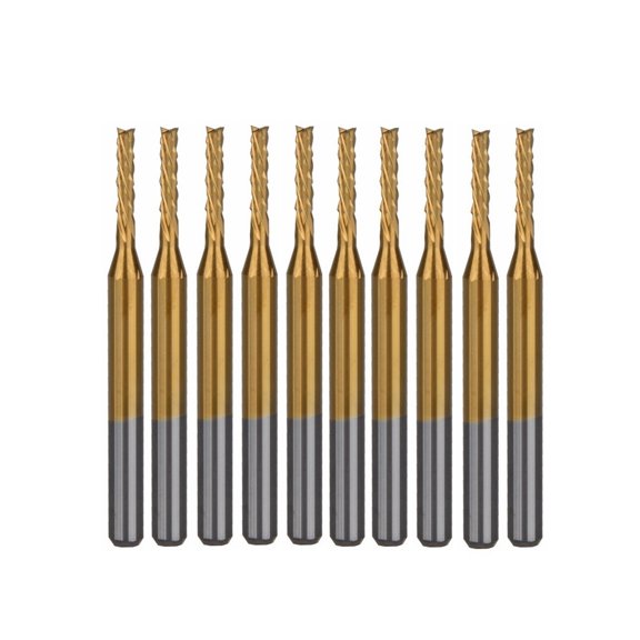 10pcs 3.175x1.6x8.5mm Left Down Cut PCB Mill Cutter End Mill