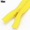 thumbnail image 1 of 10pcs 3# 40cm Long Invisible Zip Nylon Ziper For Sewing Clothes 5# Yellow, 1 of 8
