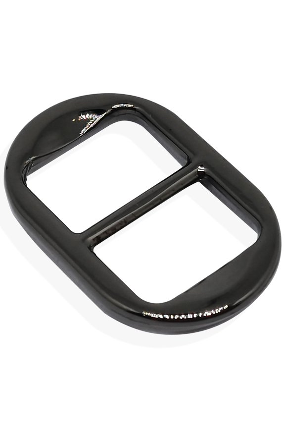 10pcs 3/8 Inch(10.5mm) Metal Slide Adjuster Buckle Tri-Glides With Unmovable Center Bar,Diy Fastening Accessories For Straps, Webbing (Black)