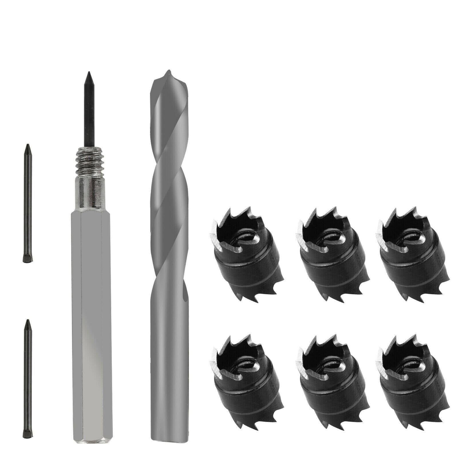 10pcs 3/8" Spot Weld Drill Bits High Efficiency Double-sided Blades Spot Welder Cutter Set For Power Drill Spot Welding