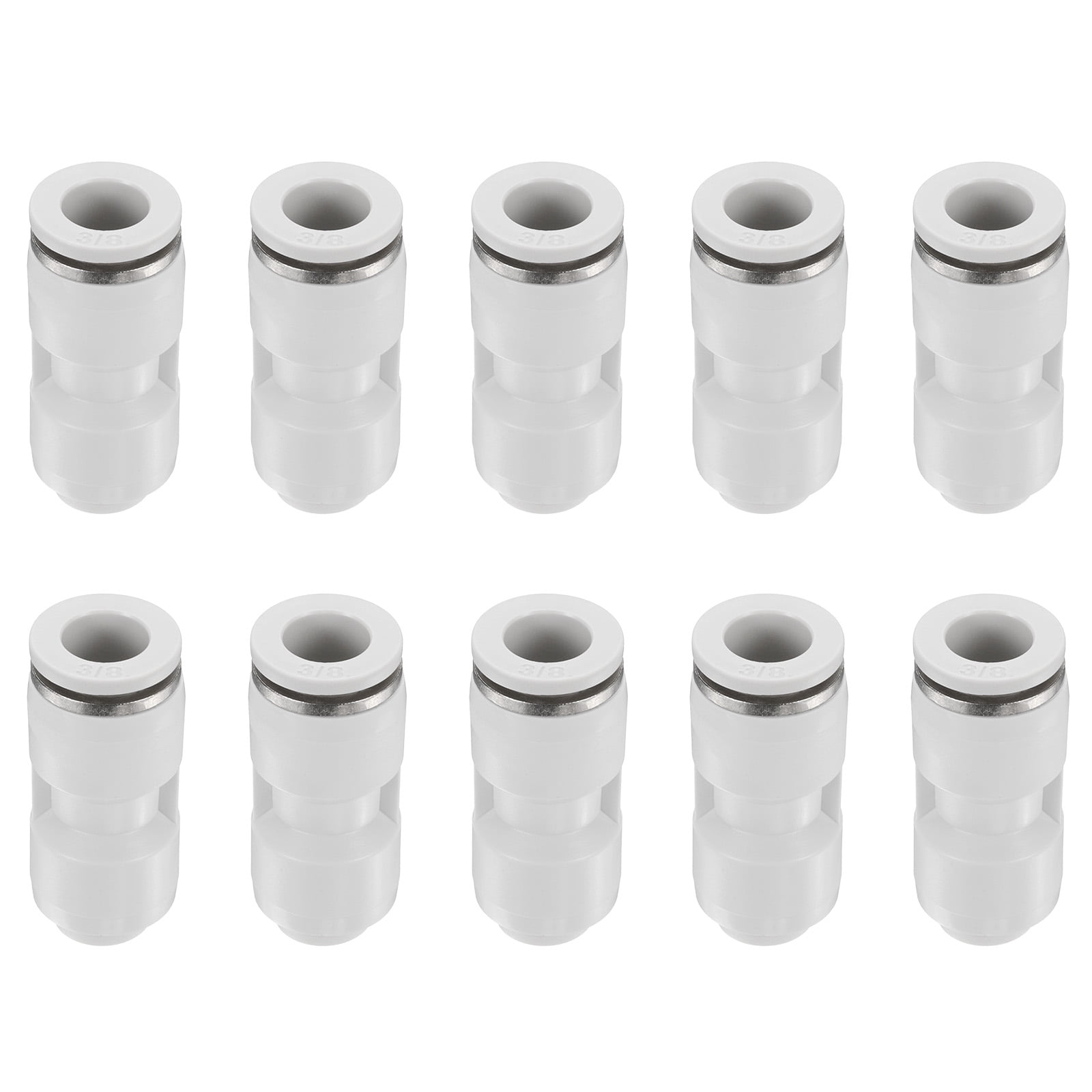 10pcs 3/8" x 1/4" Pneumatic Push to Connect Fittings Straight Union ...