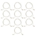 10pcs 3 Pin Hearing Aid Receiver Cable Portable Wear Resistant PVC