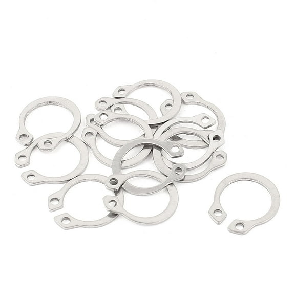 10pcs 304 Stainless Steel External Circlip Retaining Shaft Snap Rings 13mm