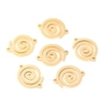 thumbnail image 1 of 10pcs 304 Stainless Steel Links Connectors Vortex Golden 15x11x1.1mm Hole: 1mm, 1 of 2