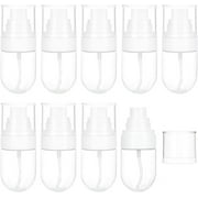 10pcs 30ml(1 oz) Fine Mist Spray Bottles Refillable Travel Spray Bottle Clear Plastic Spray Bottle for Perfume Essential Oils Toners Cosmetics