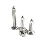 10pcs 316 Stainless Steel Self-Tapping Countersunk Screws M4x12mm length does not include header.
