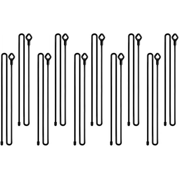 10pcs 32inch Silicone Twist Ties Reusable Silicone Cable Tie Twist Ties Heavy Duty Bendable Cable Ties Straps Cord Organizer Ties