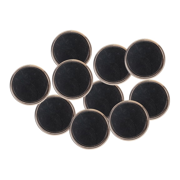 10pcs 34L Gold White Faux Pearl Buttons 21mm 7/8" Dia 0.35" Thick Plastic Round Sewing Button Replacement Craft Fastener for Coats Clothing DIY Crafts Style A