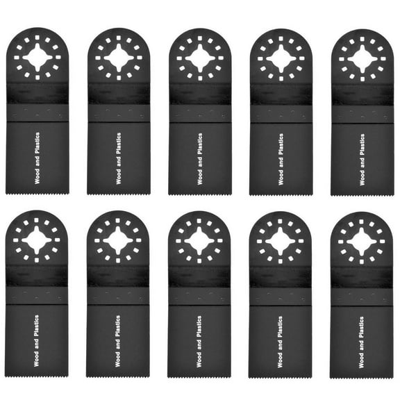 10pcs 35mm Multitool Blades High Carbon Steel Oscillating Saw Blades Quick Release Oscillating Blades Professional Fast Cut Swing Blades Compatible with Most Oscillating Tool for Metal Wood Plastic