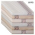 thumbnail image 1 of 10pcs 3D Brick Wall Stickers Self-Adhesive PVC Wallpaper Peel and Stick 3D Art Wall Panels for Living Room Bedroom Background Wall Decoration, 1 of 4