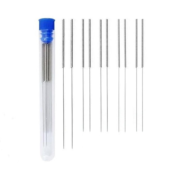 10pcs 3D Printer Nozzle Cleaning Kit Stainless Steel Unclogger Needles Multi-Size 0.2-0.4mm for 3D Printer Maintenance