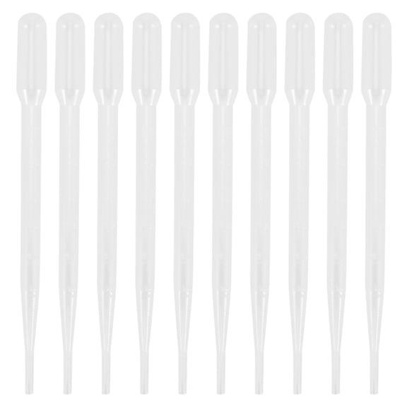 10pcs 3ML Disposable Plastic Eye Dropper Set Transfer Graduated Pipettes