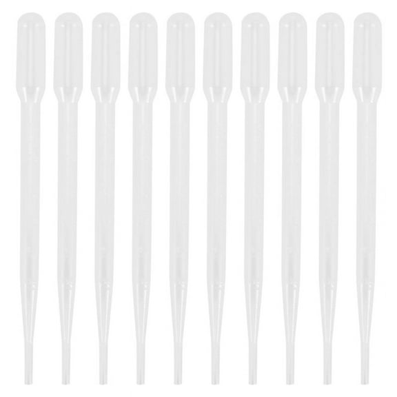10pcs 3ML Disposable Plastic Eye Dropper Set Transfer Graduated Pipettes
