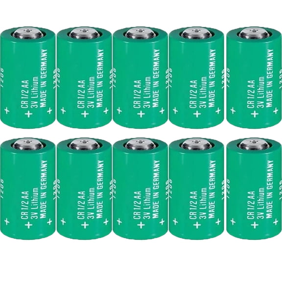 10pcs 3V CR1/2AA 950mAh Battery For Varta CR14250 1/2AA Series Battery
