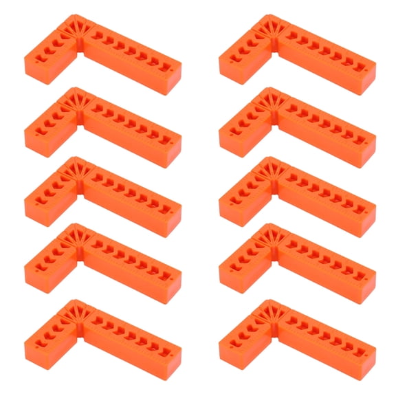 10pcs 3in 90 Right Angle Auxiliary Positioner Engineering Plastics Woodworking Tools