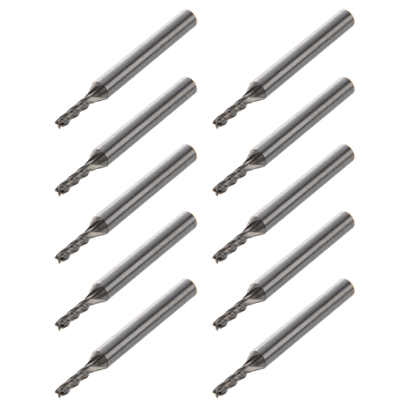10pcs 3mm×6mm×12mm×60mm 4 HSS AL End Mill Milling Cutter Tool