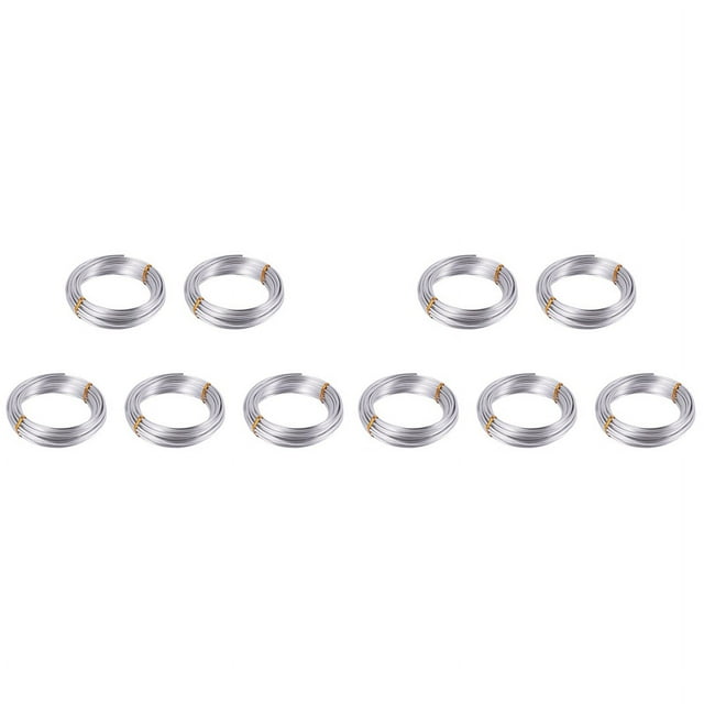 10pcs 3mm Aluminium Wire 10M Craft Silver Wire for Jewellery Making