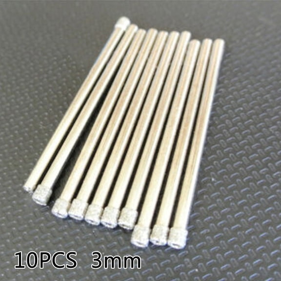 10pcs 3mm Diamond Drill Bit Set Coated Hole Saw For Glass Ceramic Granite Marble